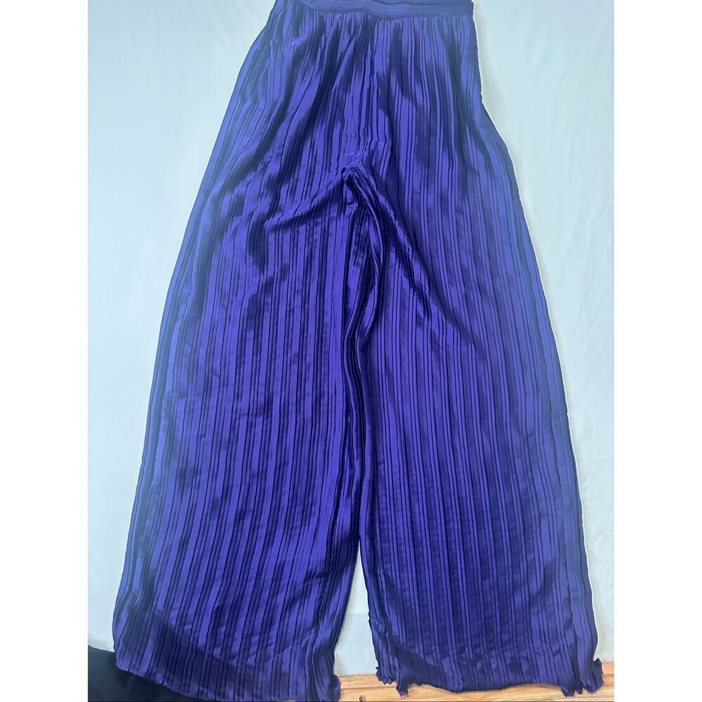 Rococo Sand Cassi Purple Wide Leg Pants, Size M, NWT